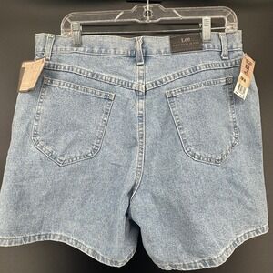 Vintage Lee Denim Shorts Women Misses Classic Fit Light Wash‎ 90s Y2K 16P